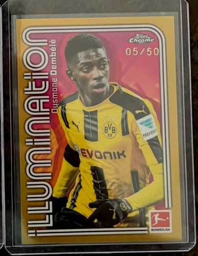 Ousmane Dembele 2025 Topps Cromo Bundesliga Gold Refractor /50