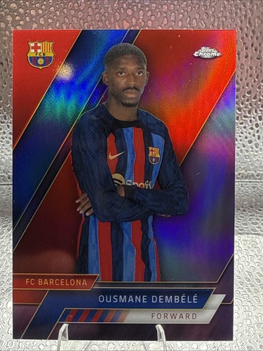 Ousmane Dembele 2022 Topps Cromo Purple Refractor /15