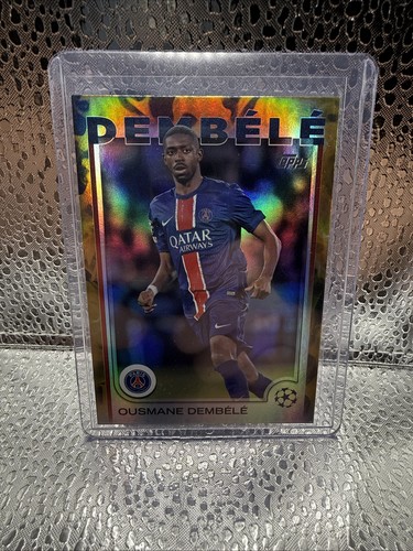 Ousmane Dembele 2024 Topps Cromo UEFA Clubes Competiciones Oro /50