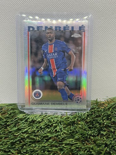 Ousmane Dembele 2024 Topps Cromo UEFA Clubes Competiciones Refractor