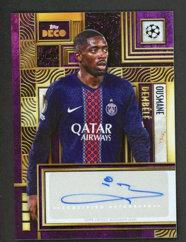 Ousmane Dembele 2025 Topps Deco UEFA Fútbol Púrpura /50