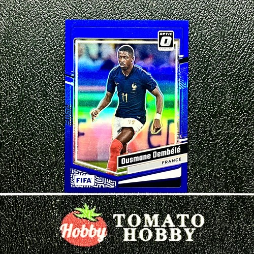 Ousmane Dembele 2023 Panini Donruss FIFA 2023-24 Optic Blue Refractor /99