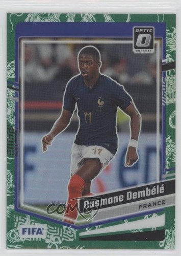 Ousmane Dembele 2023 Panini Donruss FIFA Optic Dragon Scale Prizm /8