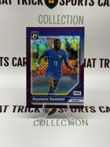 Ousmane Dembele 2024 Panini Donruss FIFA Optic Purple Mojo /25
