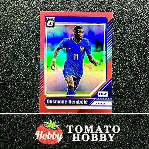Ousmane Dembele 2024 Panini Donruss FIFA Optic Red Refractor /299