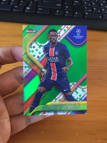 Ousmane Dembele 2024 Topps Finest Ballon Green /99