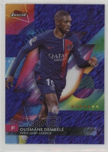 Ousmane Dembele 2023 Topps Finest Gold Refractor /50