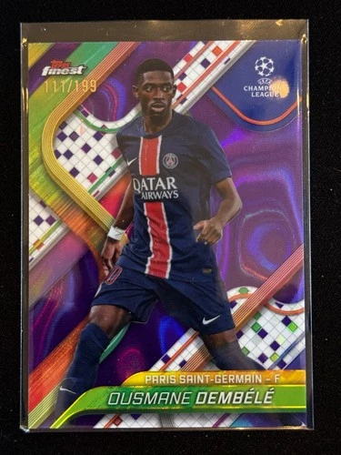 Ousmane Dembele 2024 Topps Finest Purple /199
