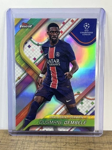Ousmane Dembele 2024 Topps Finest Refractor