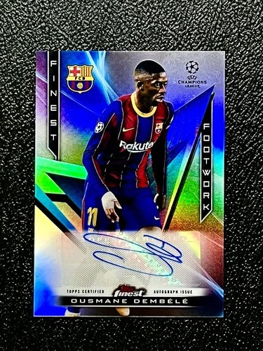 Ousmane Dembele 2020 Topps Finest Refractor /50