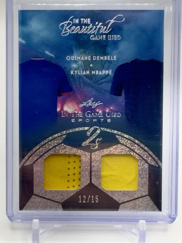 Ousmane Dembele / Kylian Mbappe 2025 Leaf In The Game Used /15