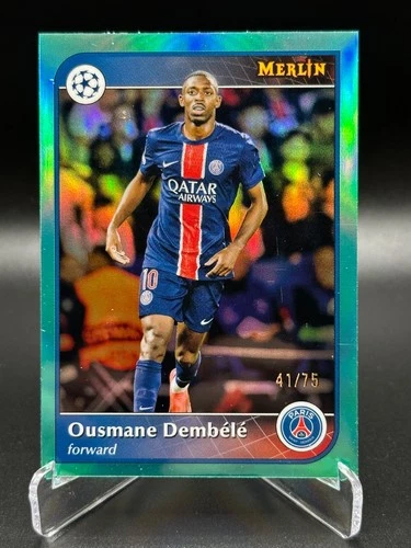 Ousmane Dembele 2024 Topps Merlin Chrome /75