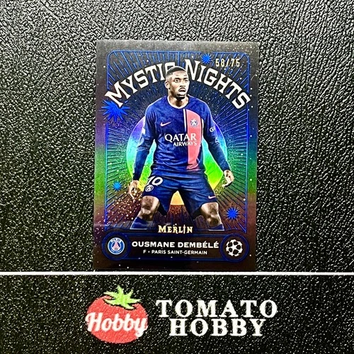 Ousmane Dembele 2023 Topps Merlin Chrome Blue /75