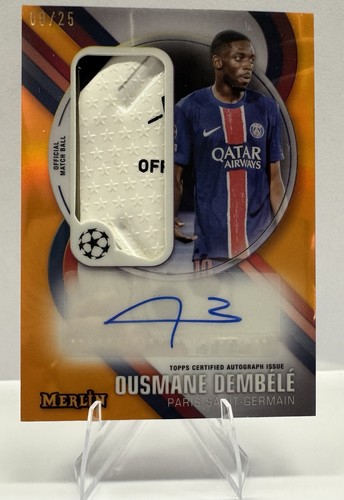 Ousmane Dembele 2024 Topps Merlin Chrome Orange /25