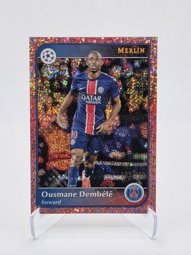Ousmane Dembele 2024 Topps Merlin Chrome Rose Gold Speckle /250