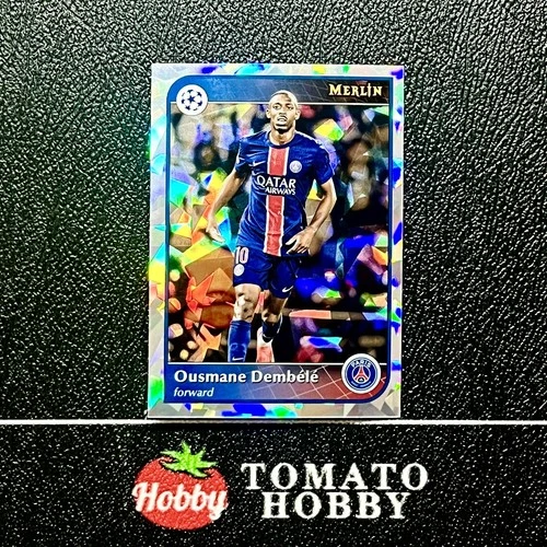Ousmane Dembele 2024 Topps Merlin Chrome UEFA 2024-25 Atomic Refractor
