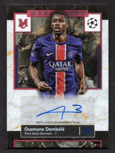 Ousmane Dembele 2024 Topps Museum Collection Marbleized /25