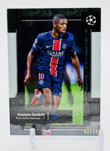 Ousmane Dembele 2024 Topps Museum Collection UEFA Black /10