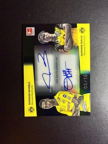 Ousmane Dembele / Ousmane Diallo 2025 Topps Bundesliga Chrome Black