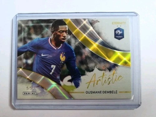Ousmane Dembele 2025 Panini Eternity Bleus Gold /5 /5