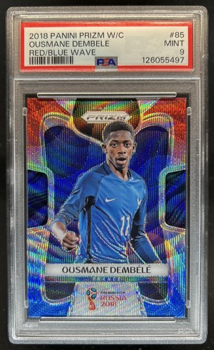 Ousmane Dembele 2018 Panini Prizm World Cup Red & Blue Wave