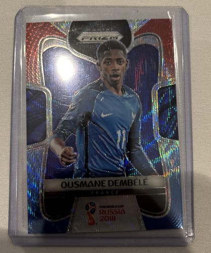 Ousmane Dembele 2018 Panini Prizm World Cup Red & Blue Wave Prizm