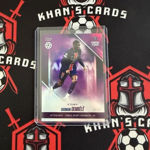 Ousmane Dembele 2024 Topps PSG Champions D'Europe 2/50
