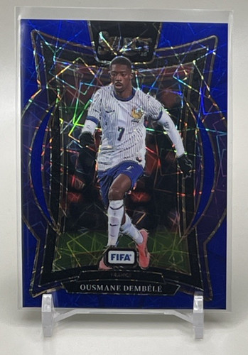 Ousmane Dembele 2024 Panini Select Blue Lazer Prizm