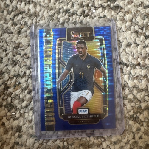 Ousmane Dembele 2023 Panini Select Blue Pulsar Prizm