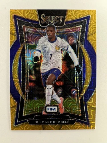 Ousmane Dembele 2024 Panini Select FIFA Gold Mojo /10