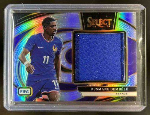 Ousmane Dembele 2024 Panini Select FIFA Silver Prizm
