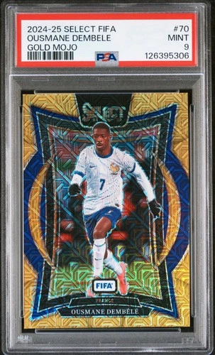 Ousmane Dembele 2024 Panini Select Gold Prizm /10