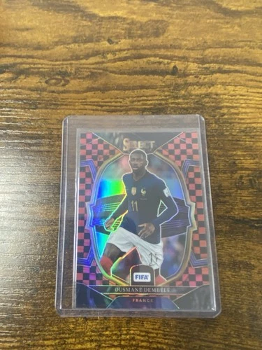 Ousmane Dembele 2022 Panini Select Red and Black Checkerboard