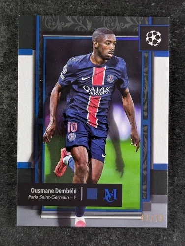 Ousmane Dembele 2024 Topps Museum Collection UCC Sapphire /75