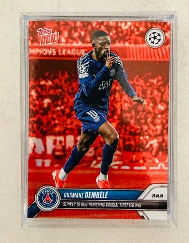 Ousmane Dembele 2025 Topps Now Red /5