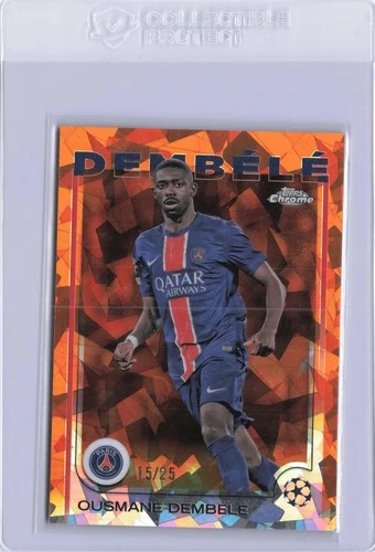 Ousmane Dembele 2024 Topps UCC Sapphire Orange /25