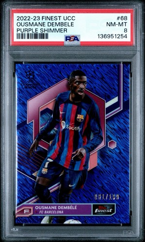 Ousmane Dembele 2022 Topps UEFA Club Purple Shimmer /199