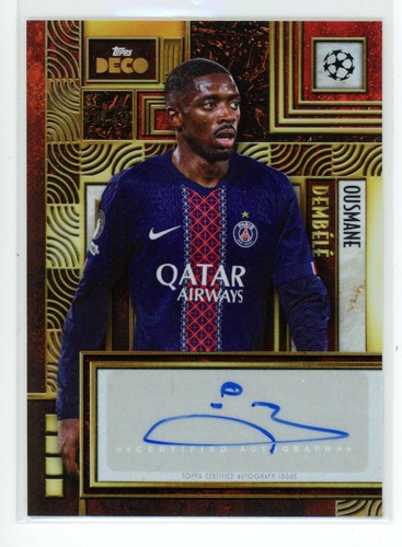 Ousmane Dembele 2025 Topps UEFA Deco Orange /25