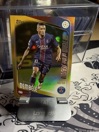 Ousmane Dembele 2025 Topps UEFA Flagship Gold /50