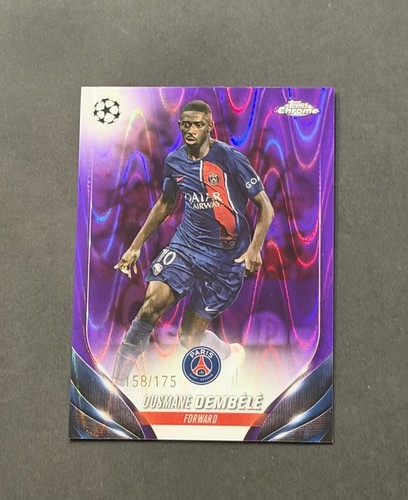 Ousmane Dembélé 2023 Topps Chrome Viola Raywave Refractor /175