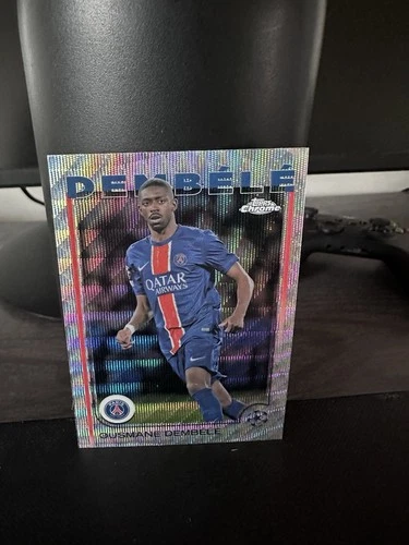 Ousmane Dembélé 2024 Topps Cromo Fútbol Refractor Ondulado