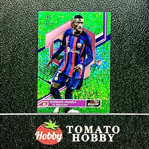 Ousmane Dembélé 2022 Topps Finest Green Speckle Refractor /125
