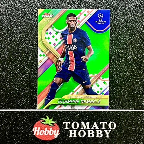 Ousmane Dembélé 2024 Topps Finest UEFA Verde Refractor /99