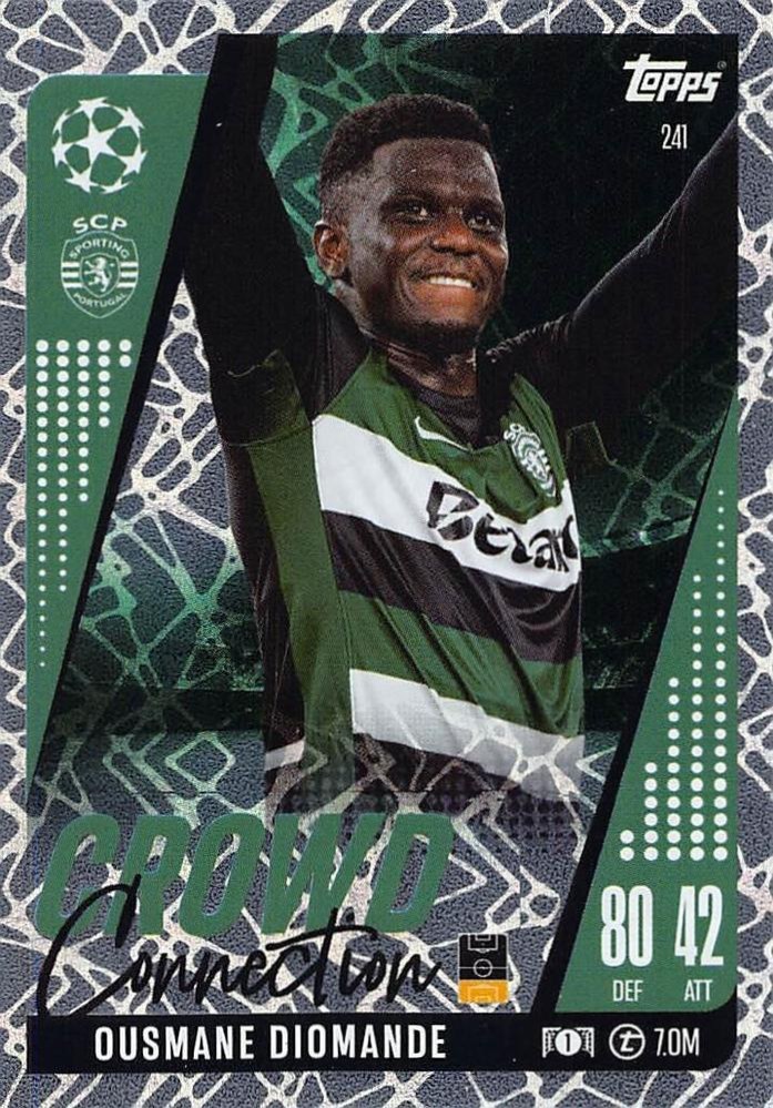 Ousmane Diomande 2024 Topps Match Attax UEFA Club Competitions Extra