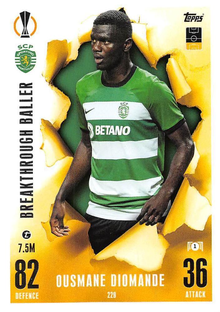 Ousmane Diomande 2023 Topps Match Attax UEFA Club Competitions Extra