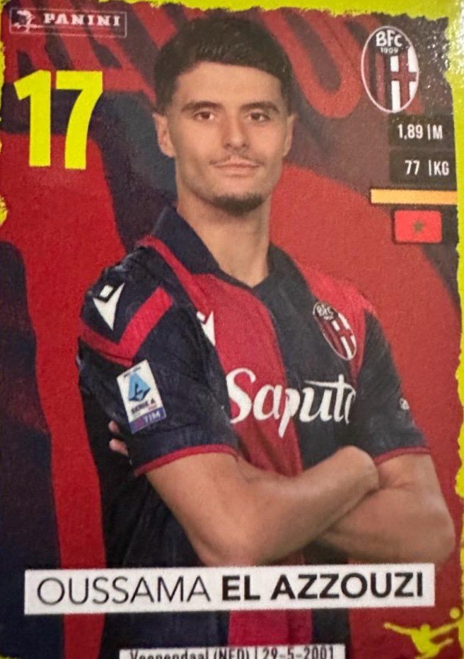Oussama El Azzouzi 2023 Panini Calciatori Stickers