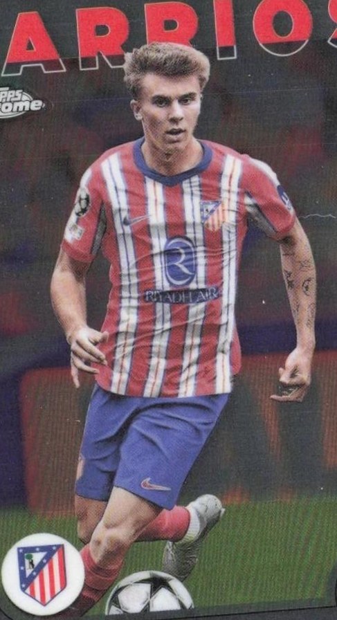 Pablo Barrios 2024 Topps Chrome UEFA Club Competitions