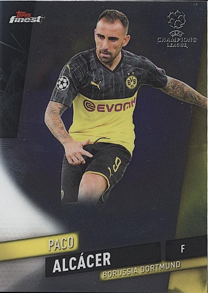 Paco Alcácer 2019 Topps Finest UEFA 62