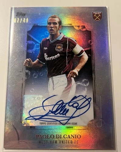 Paolo Di Canio 2023 Topps West Ham Team Set /49