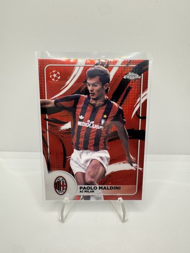 Paolo Maldini 2024 Topps Chrome Brush Red